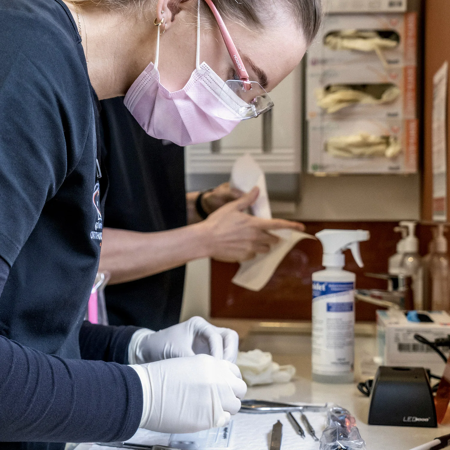 Orthodontic expanders being prepared in Melbourne at Glenferrie Orthodontic.