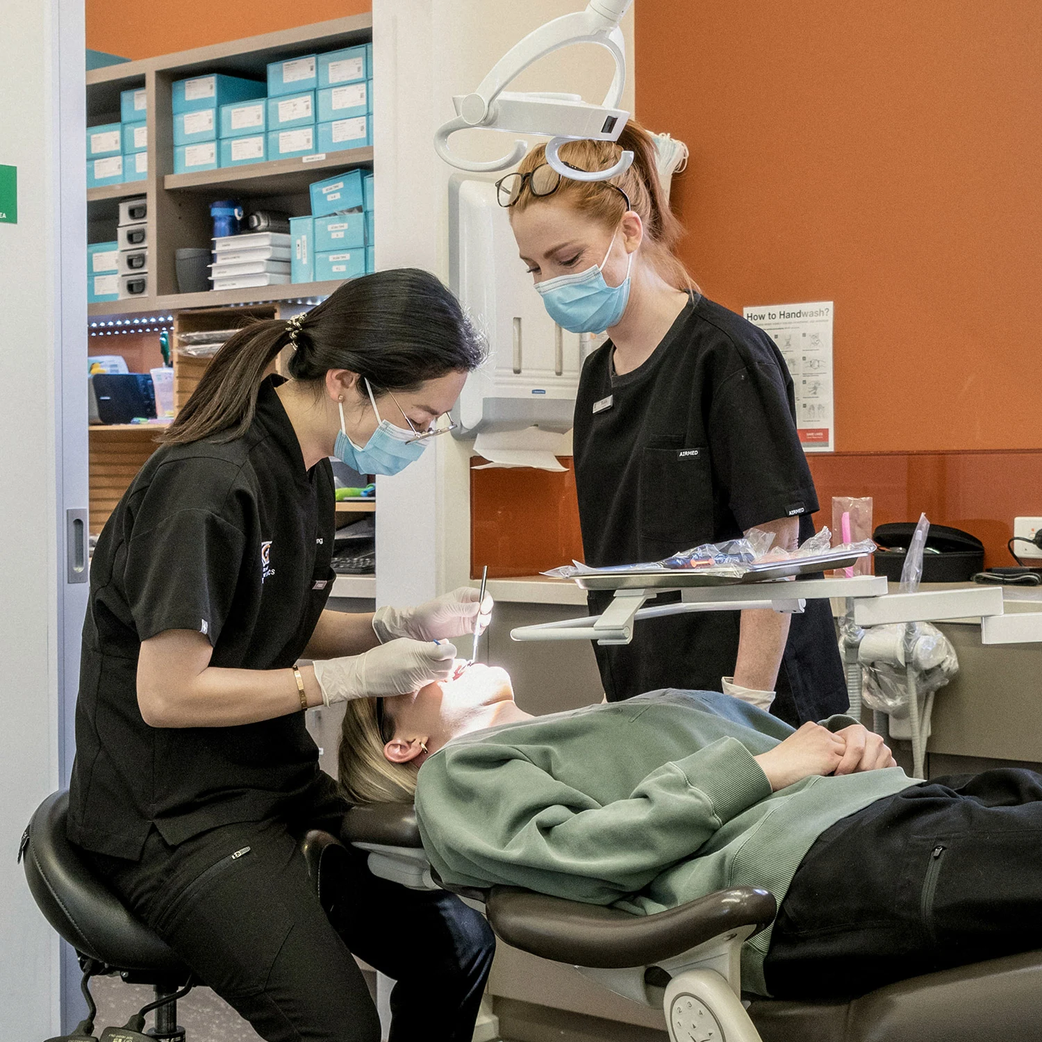 Dr Stephanie Tang during orthodontic treatment.